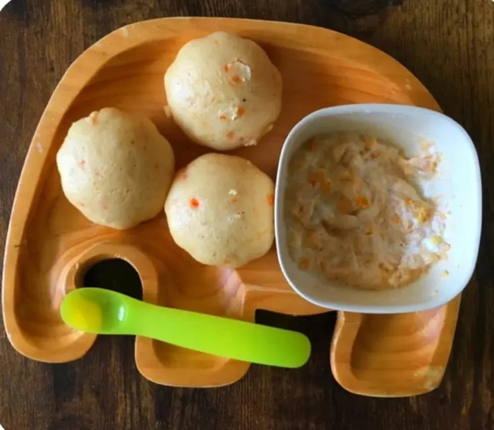 【離乳食】レンジで簡単！フカフカ蒸しパン　