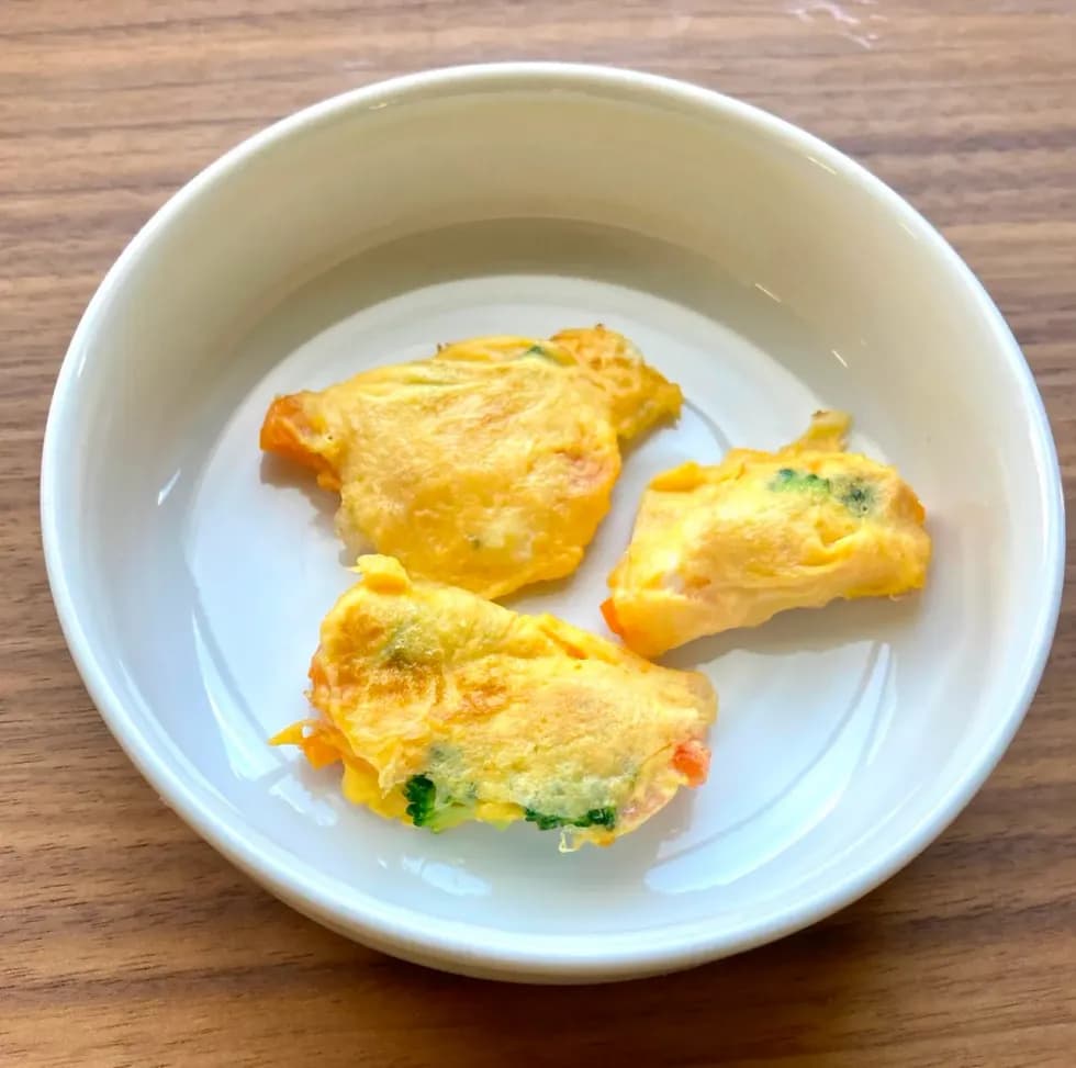 手づかみ野菜オムレツ