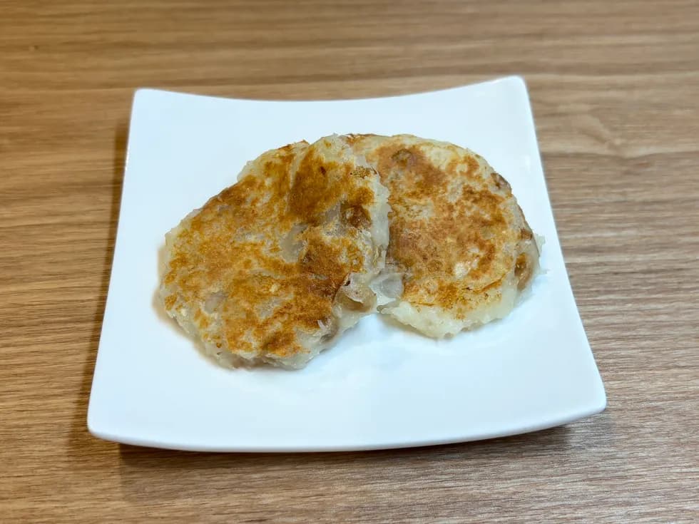 納豆とじゃがいものおやき