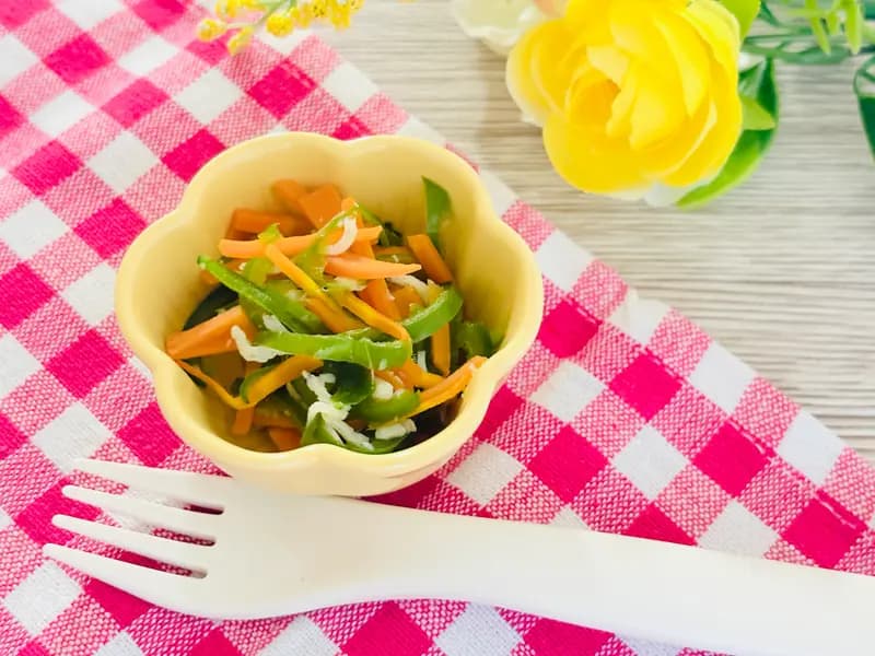 【5分で簡単】ピーマンとしらすの煮びたし