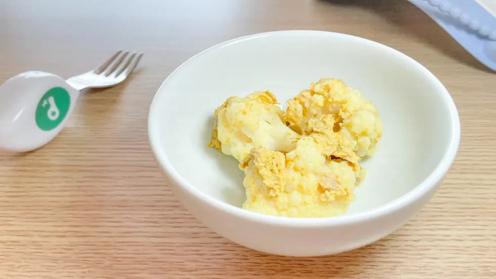 \子どもがパクパク(^^♪/カリフラワーとツナのカレー和え
