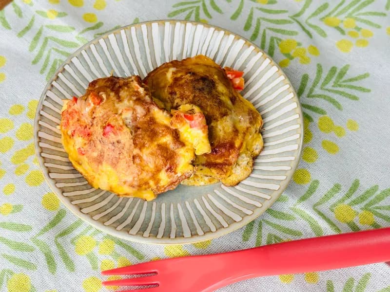 【お弁当に】鶏もも肉のパプリカピカタ