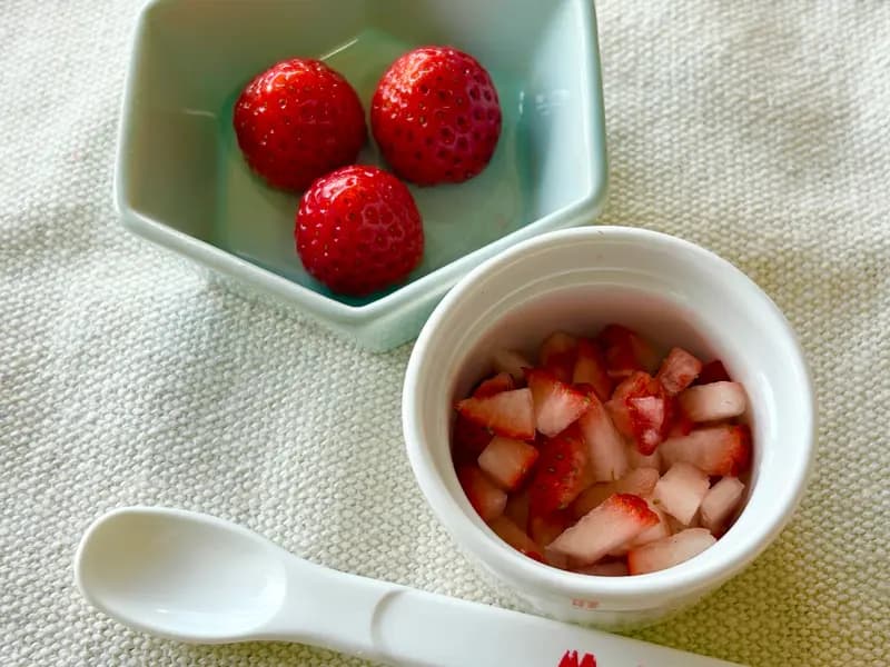 【離乳食 完了期】🍓いちご🍓(12~18ヶ月)