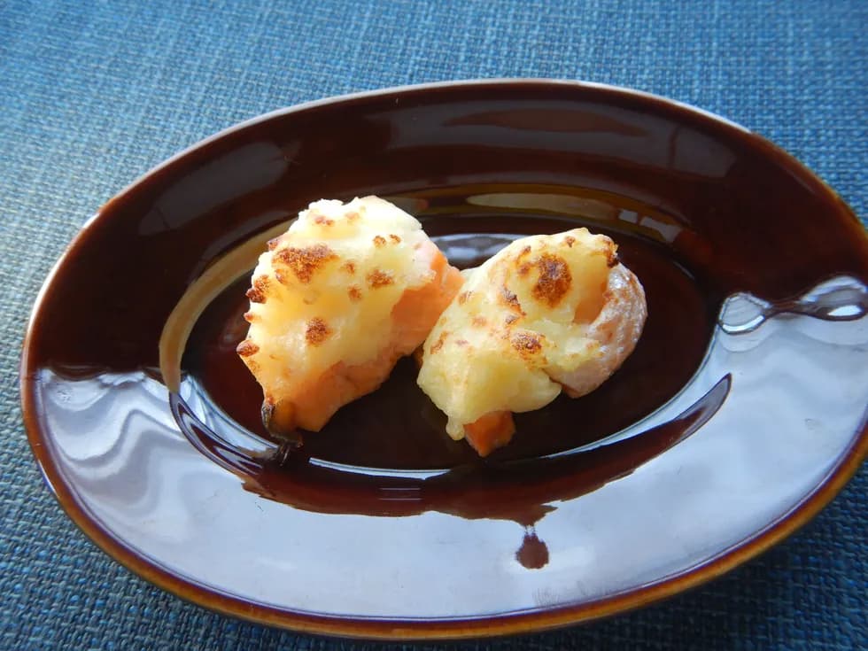 鮭のマッシュポテト焼き