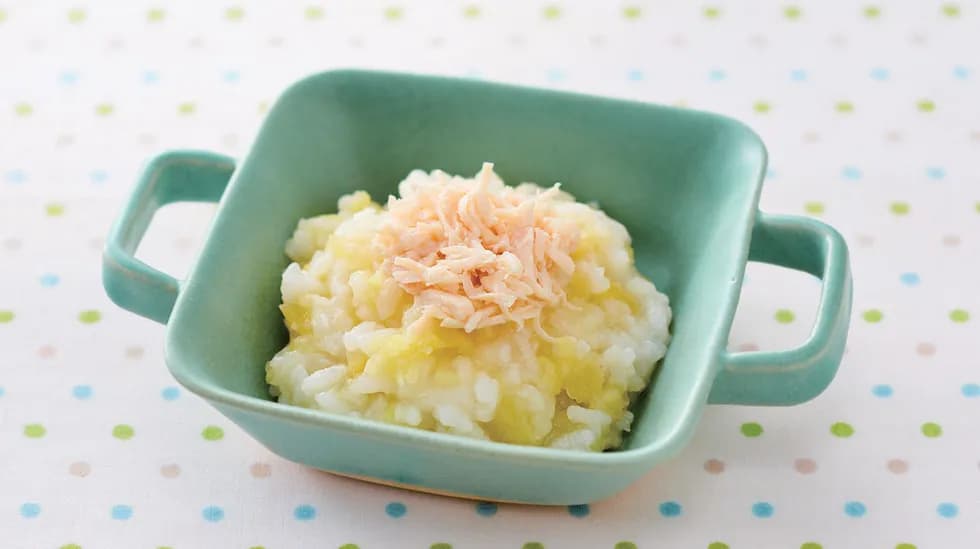 さつまいもとササミのおかゆ