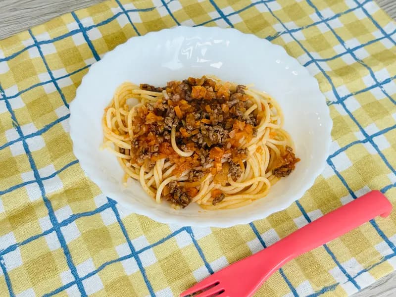 ひき肉と根菜のやさしいボロネーゼ
