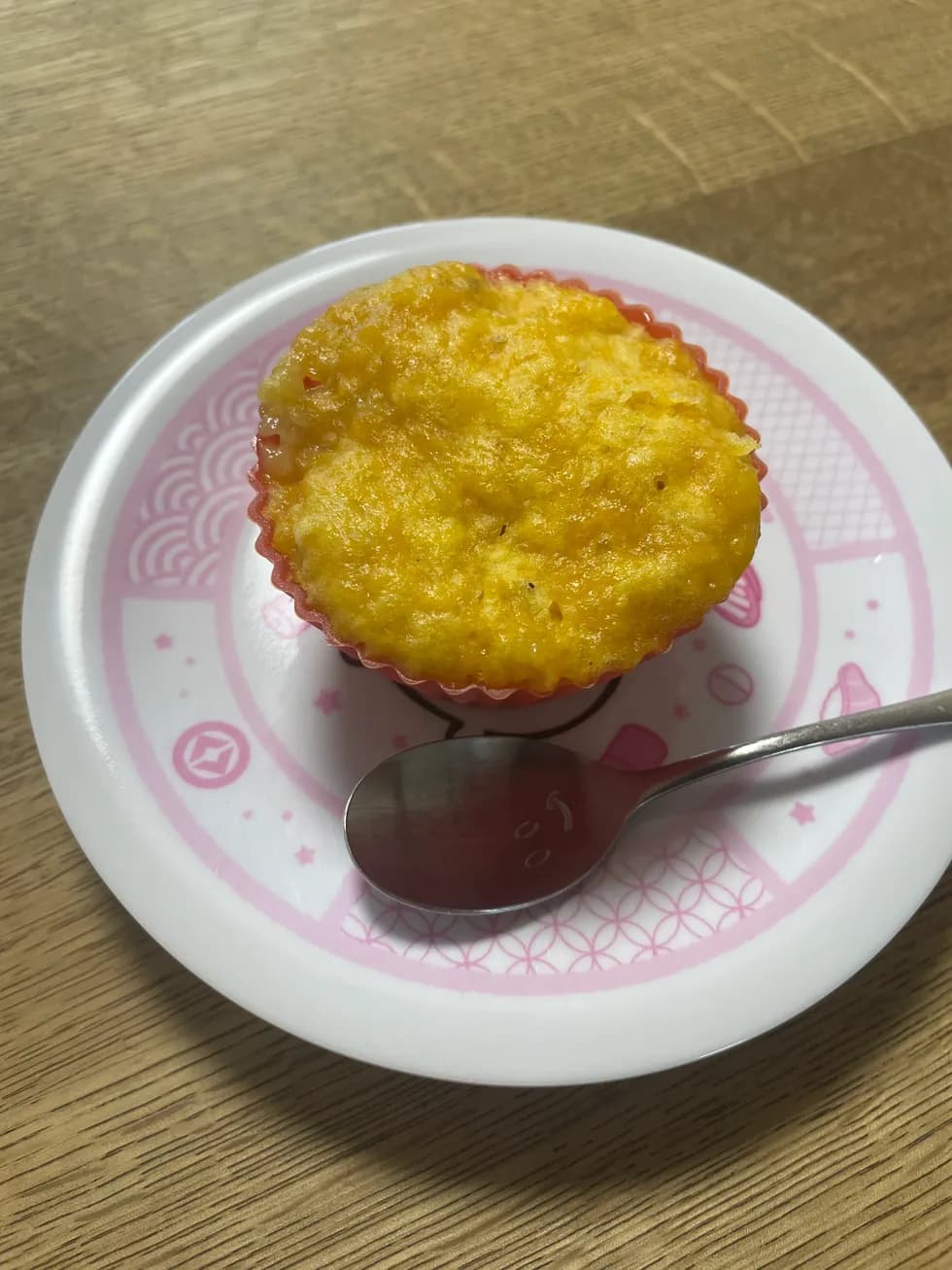 にんじんとバナナの蒸しパン(レンジOK)