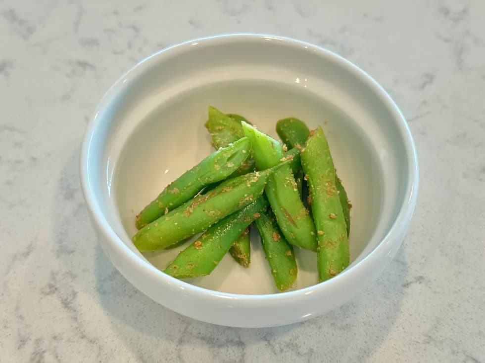いんげんの胡麻和え