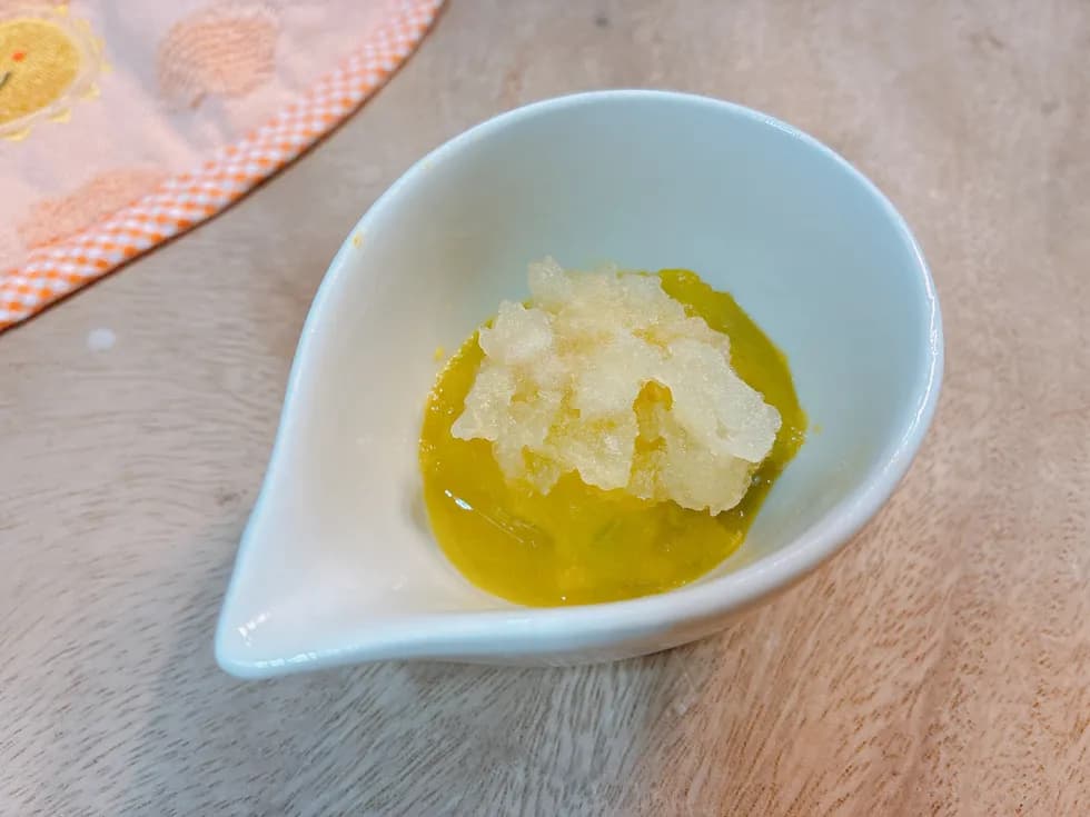 かぼちゃとりんごの甘いペースト