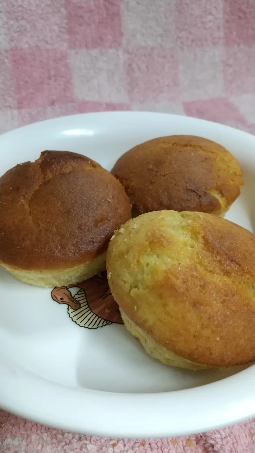 米粉入りバナナカップケーキ