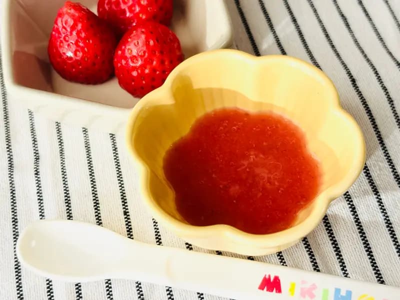 【離乳食 初期】🍓いちご🍓(5~6ヶ月)