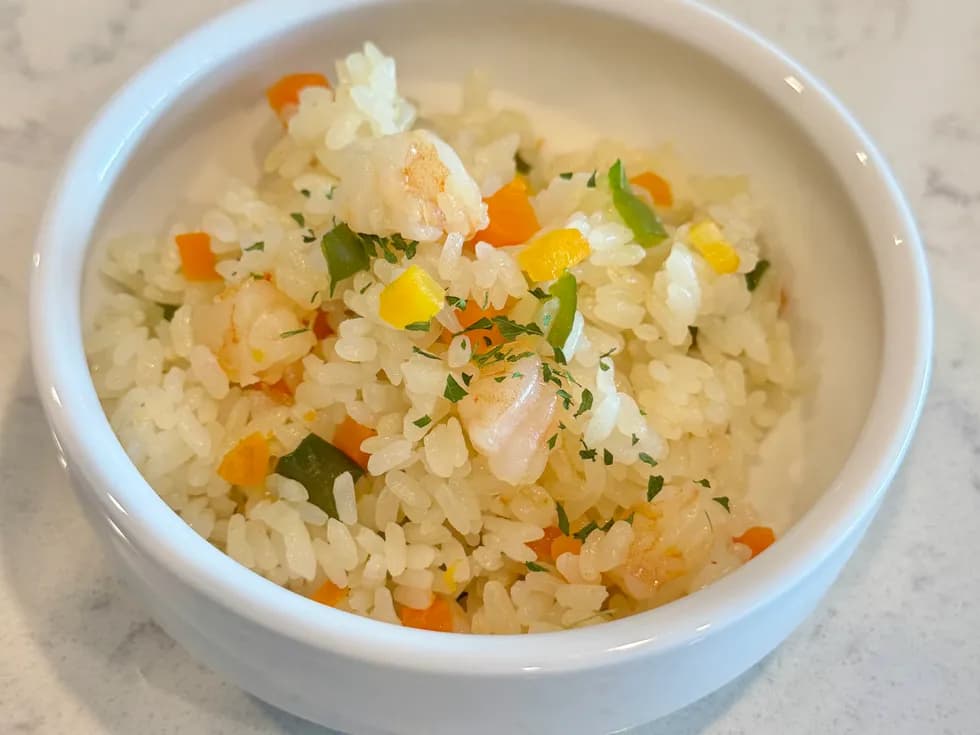 失敗無し!炊飯器deえびピラフ♪