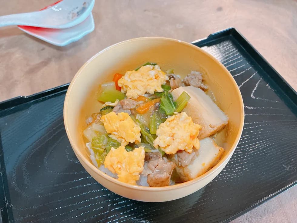 ふわふわ卵いり♪カルシウムたっぷり中華丼