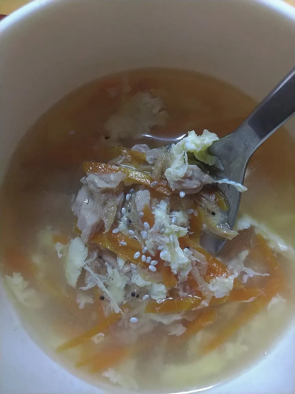 ツナと桜えびの旨味スープ