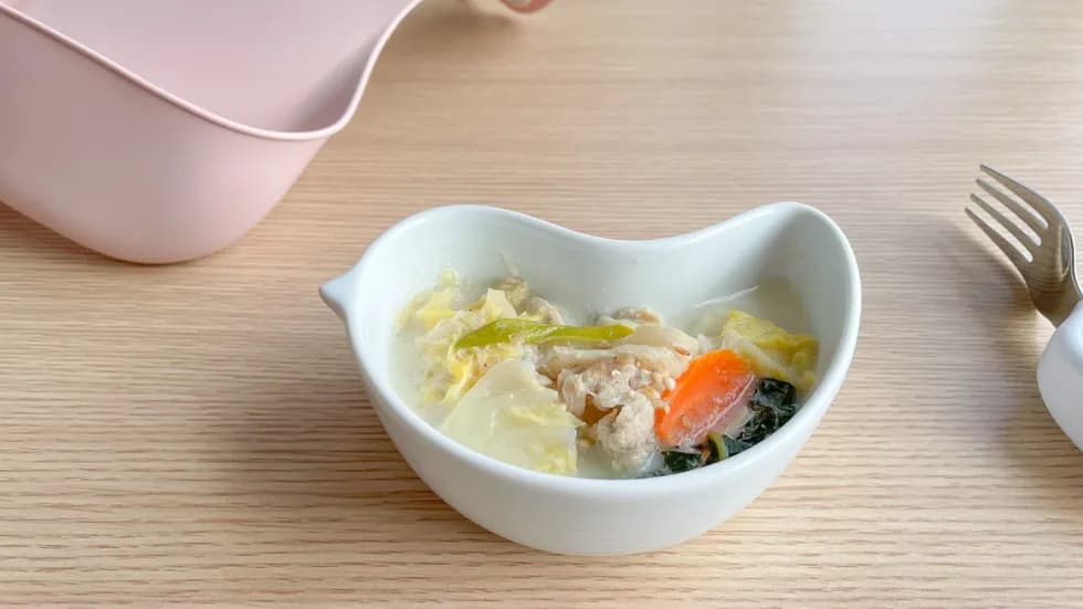 \栄養満点!/豆乳ごまみそスープ