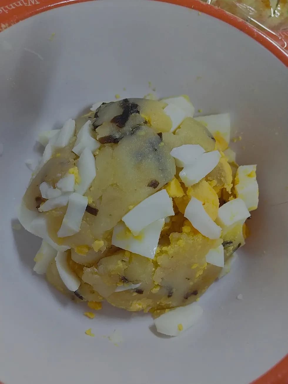 ゆでたまご塩昆布ポテトサラダ