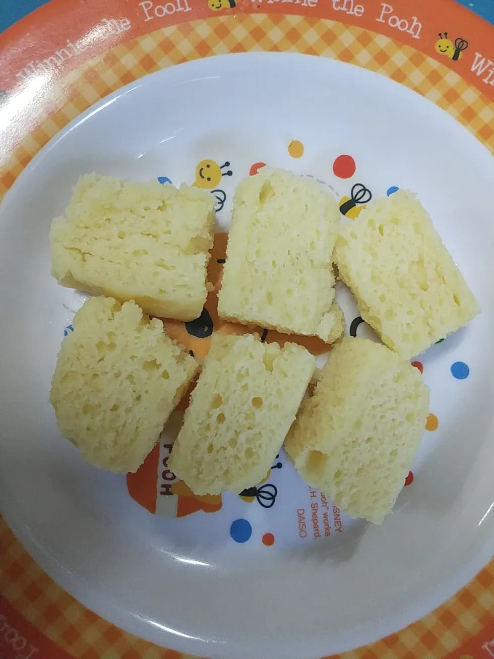 レンジで☆はちみつ豆腐蒸しパン