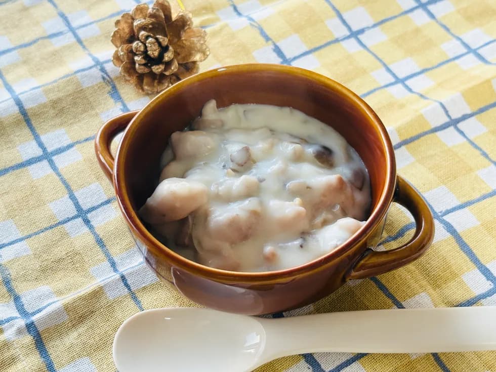 鶏もも肉ときのこのクリーム煮