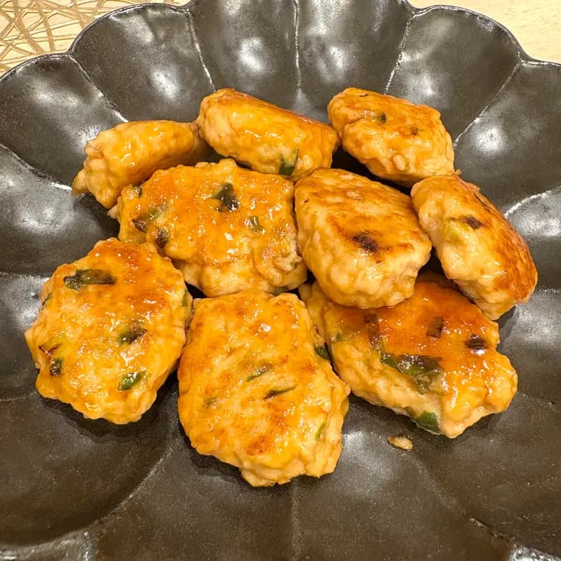 鶏つくねの照り焼き