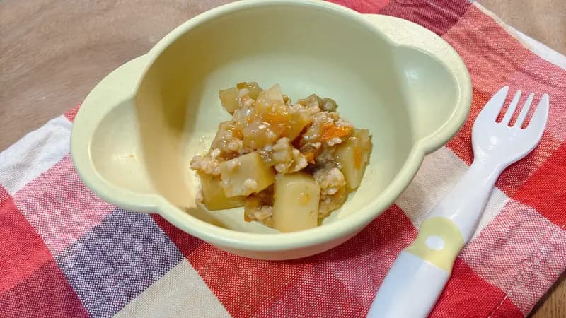 じゃがいもの野菜そぼろ煮