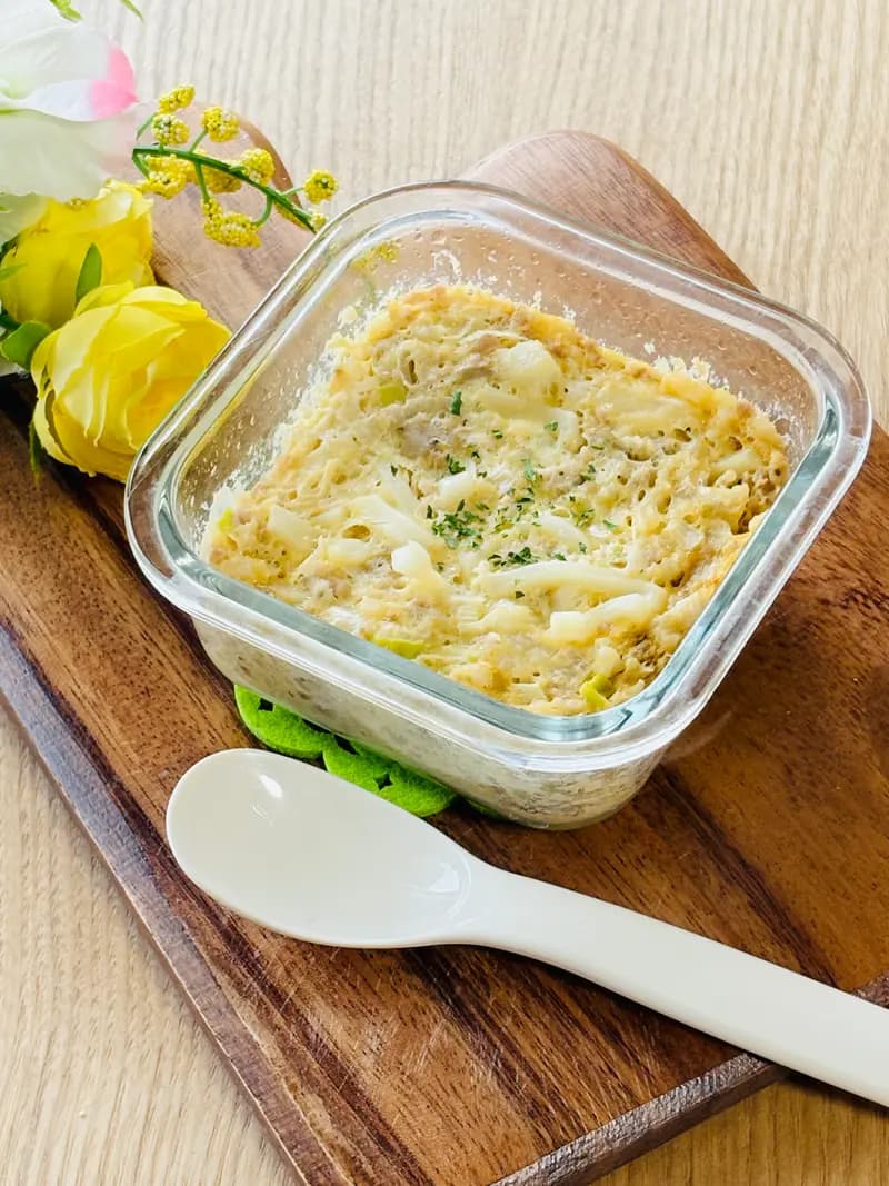 【うどん入り】レンジde茶碗蒸し