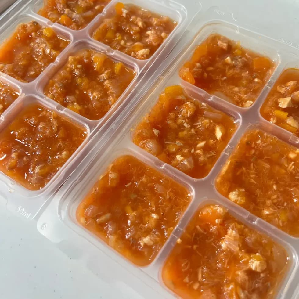 【離乳食後期】鯛とトマトのおかず