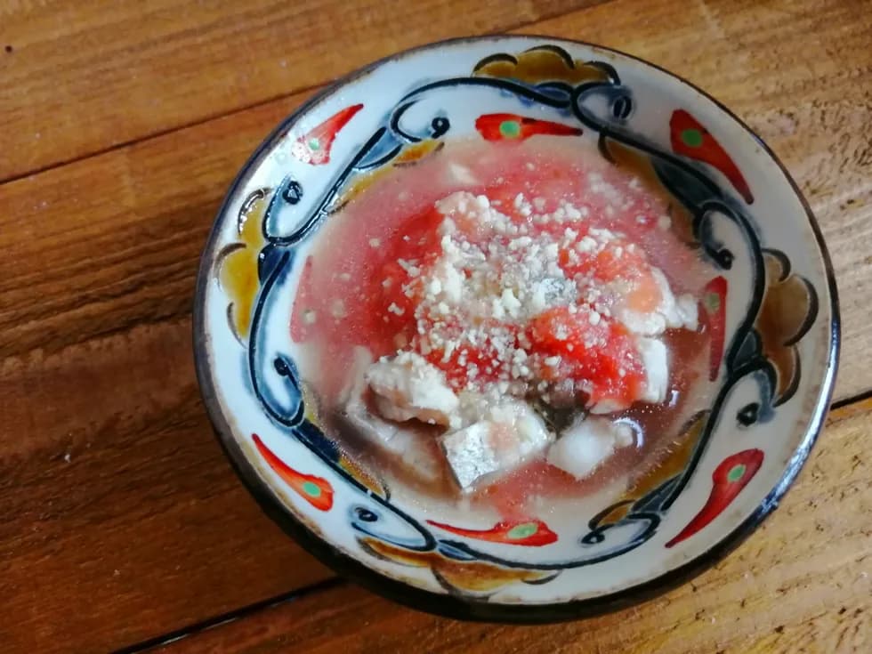 アジとトマトさっと煮