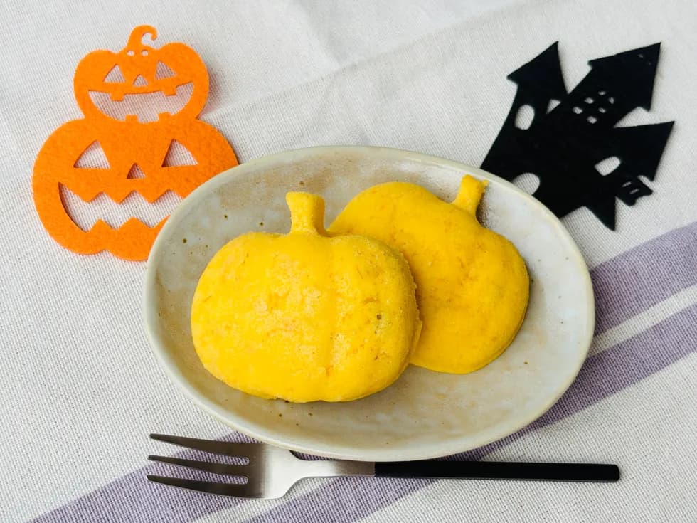 【ハロウィン】かぼちゃの米粉パン