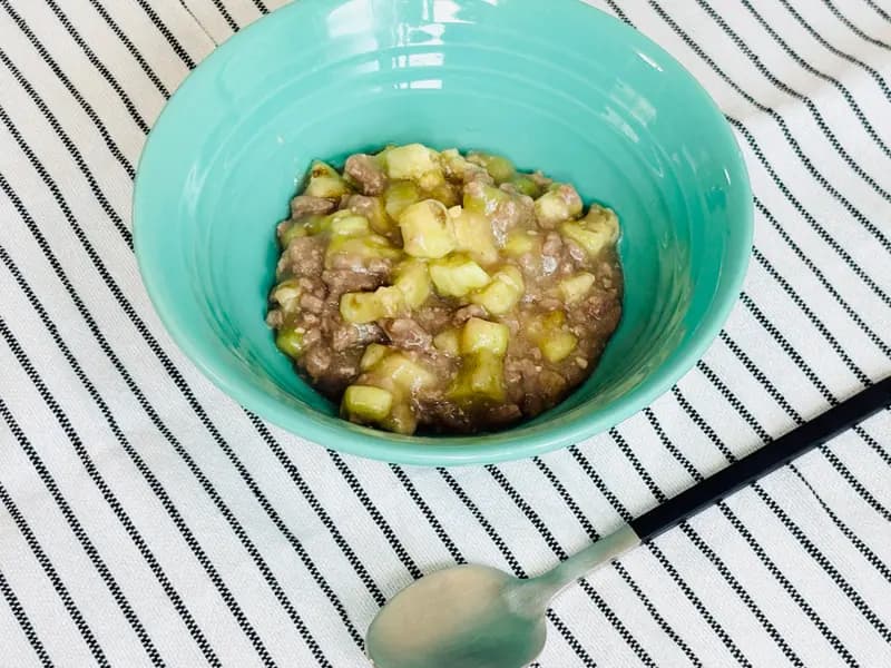 ナスとひき肉のトロッと味噌煮
