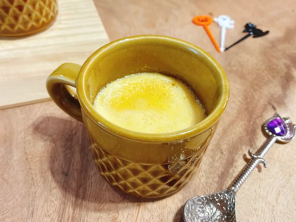 レンジで簡単!なめらかパンプキンプリン