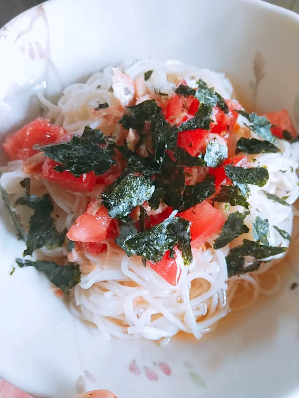 ツナとトマトのさっぱり素麺