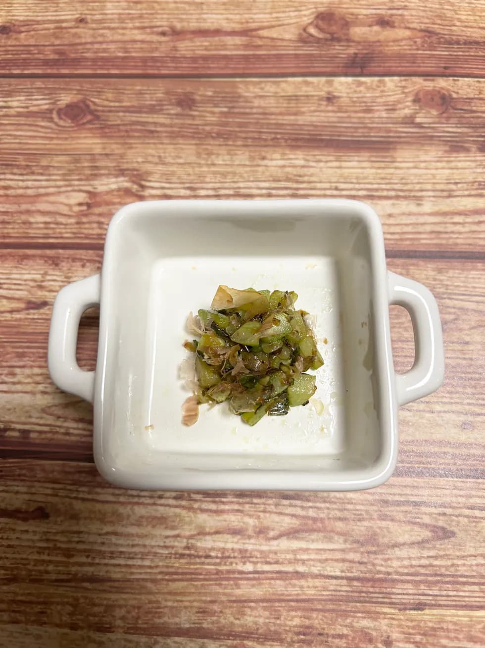 きゅうりとピーマンのおかか味噌炒め