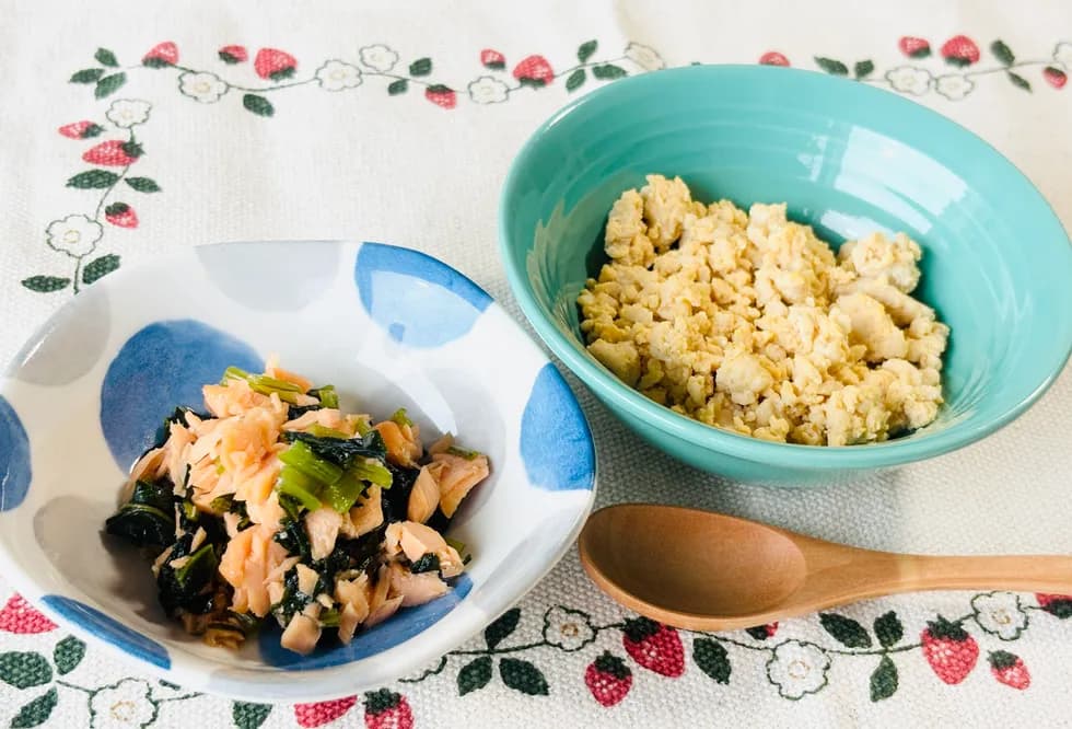 とりタマそぼろ&さけそぼろ