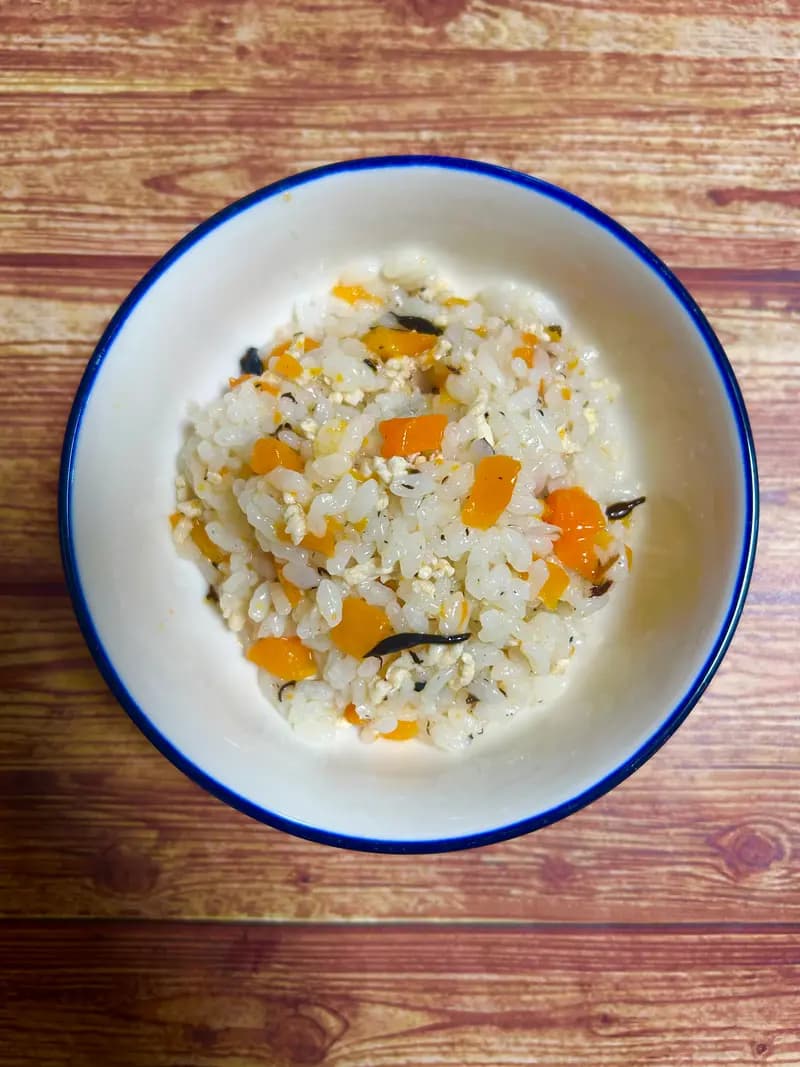 ひじきとひき肉のおじや