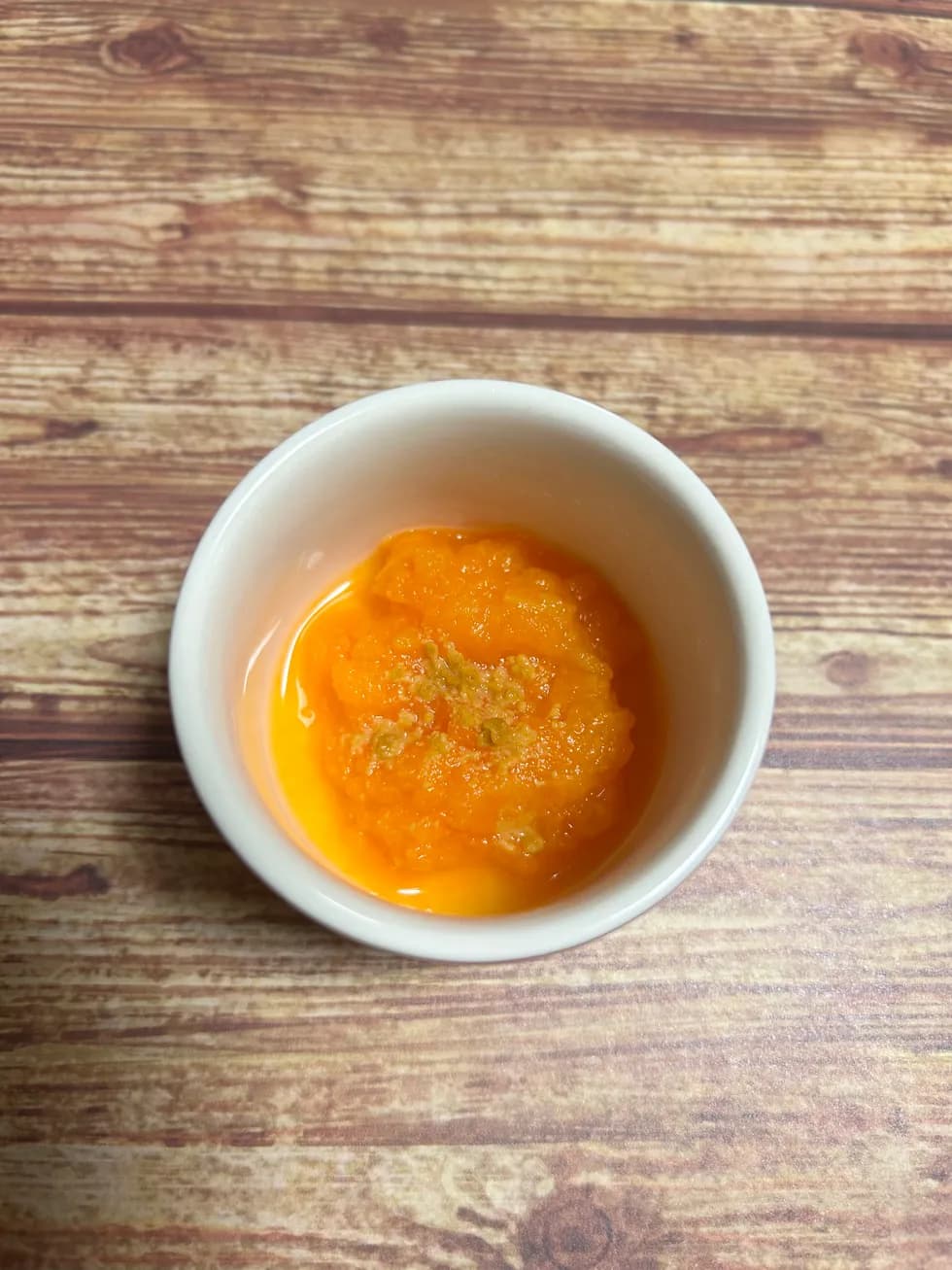 きな粉のせにんじんポタージュ