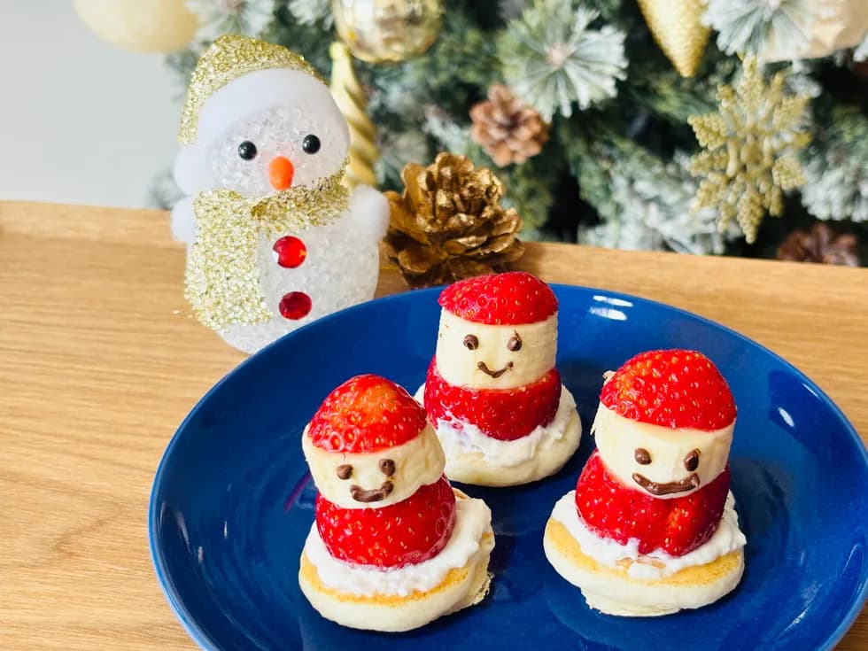 サンタのミニパンケーキ🎅