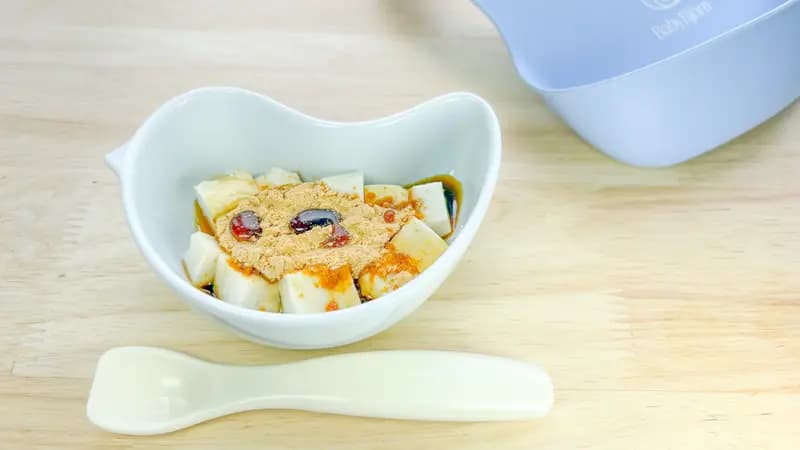 \切ってかけるだけ♪/豆腐のきなこ黒みつがけ