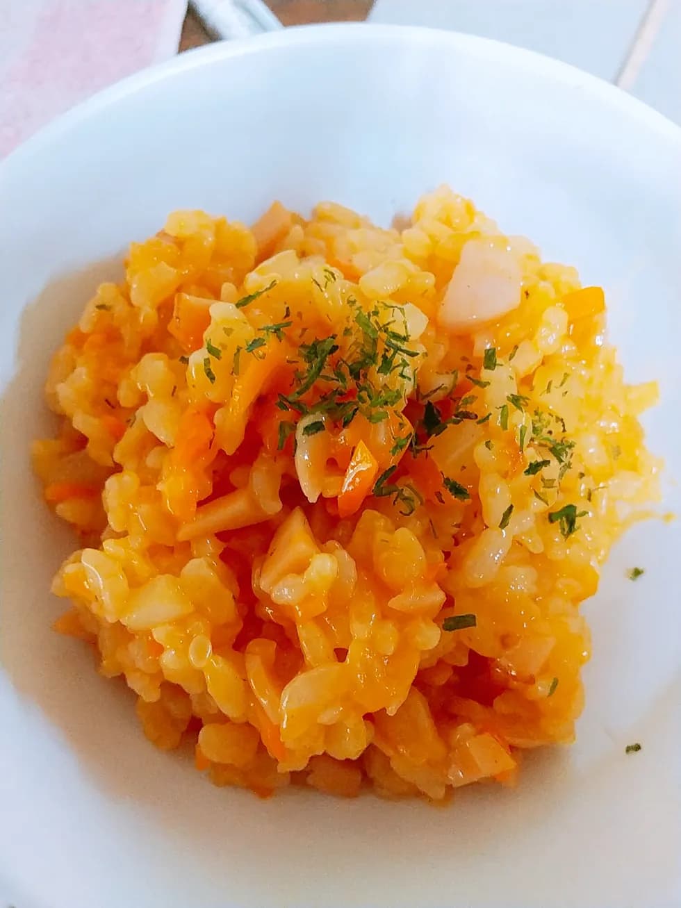 野菜ジュースで栄養たっぷりピラフ