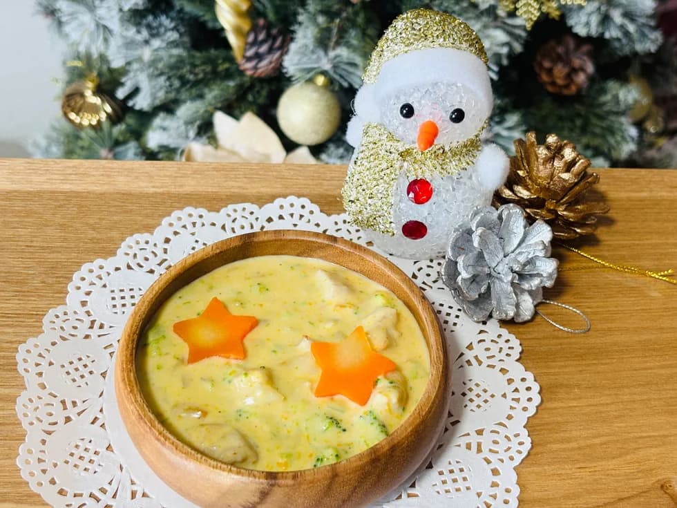 【クリスマス】チキンとかぼちゃの米粉シチュー