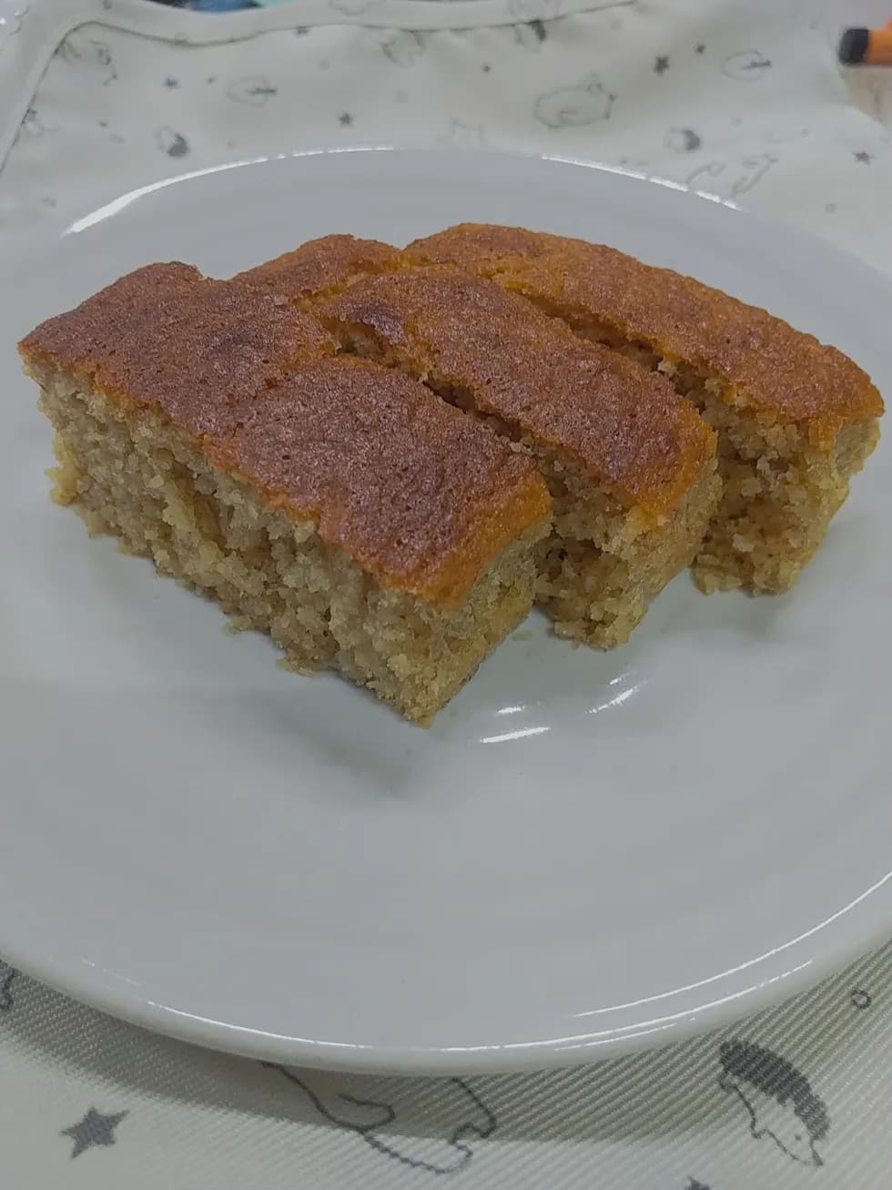 完熟バナナのオートミールケーキ