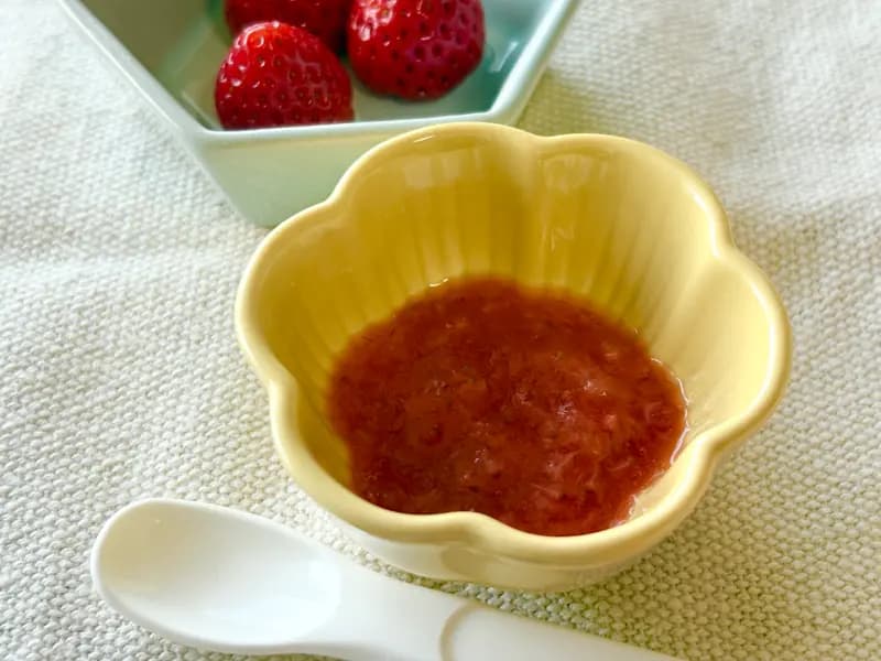 【離乳食 中期】🍓いちご🍓(7~8ヶ月)