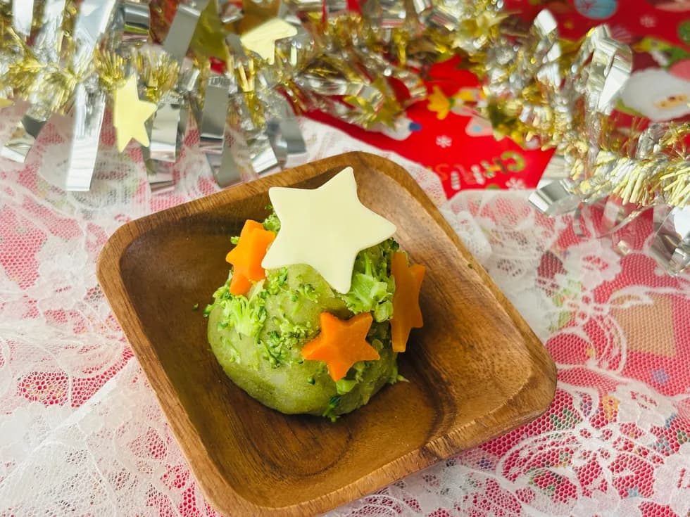 【クリスマス】ツリーポテトサラダ🎄.*