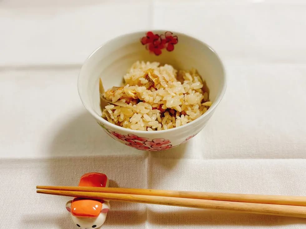 【便秘のときに】ごぼうの炊き込みご飯