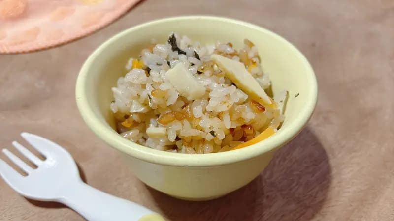 筍ワカメの炊き込みご飯