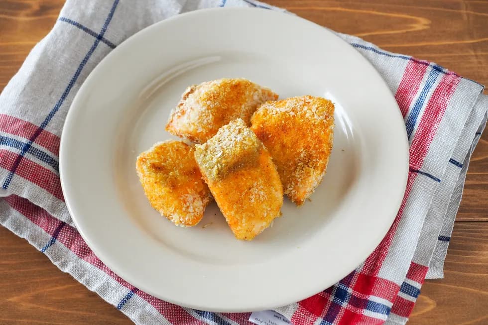 鮭のカレーパン粉焼き