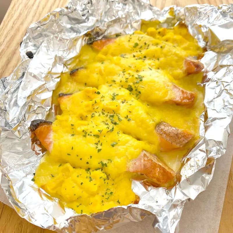 鮭のコーンクリーム焼き