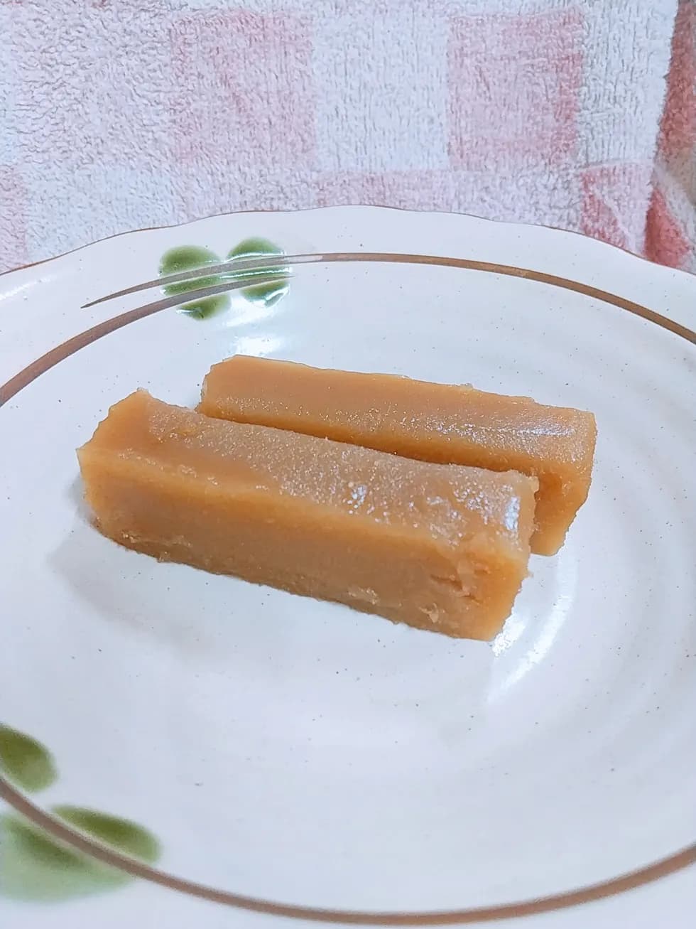 米粉と片栗粉で☆黒糖ういろう風蒸し餅