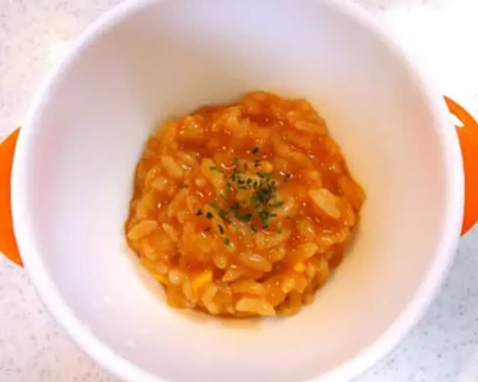 【離乳食後期】簡単トマトリゾット