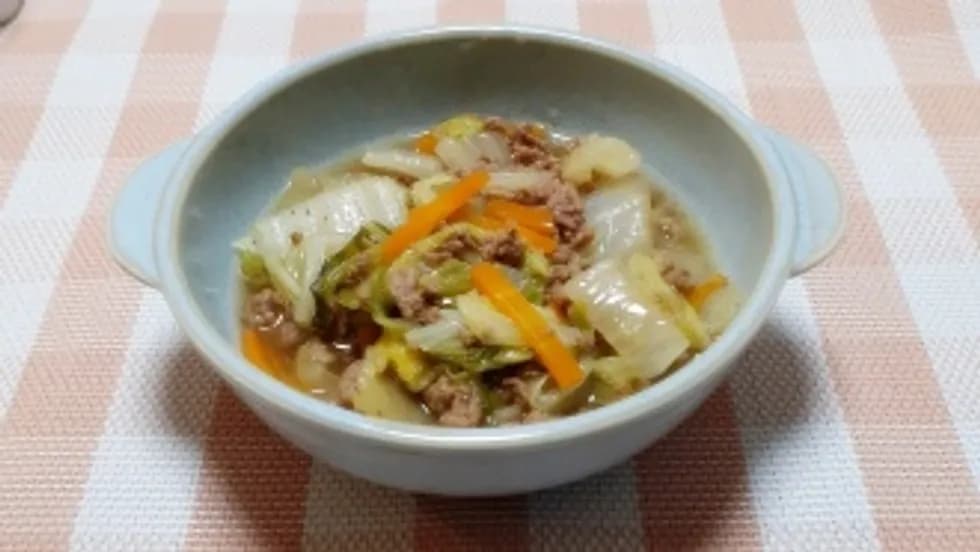 ひき肉と白菜のとろとろあんかけ煮🍲✨