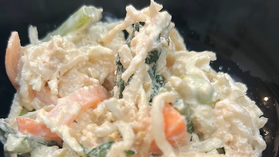 切り干し大根のゴマネーズ